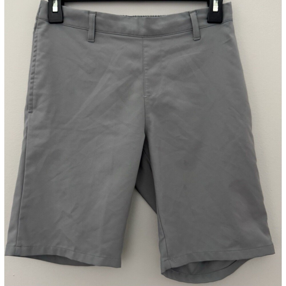 Adidas Boys 11/12 Gray Golf Shorts Pockets
